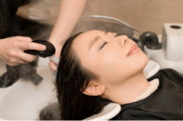 Rinsing the products out of hair
