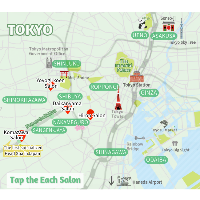Salon location map